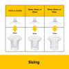 Picture of Breast Shield Inserts (2x21mm, 2x18mm, 2x15mm)